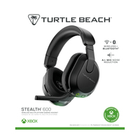 Turtle Beach Casque gaming amplifié multiplateforme sans fil Stealth 600 pour Xbox Series X|S, Xbox One, PC, Nintendo Switch et mobile - Bluetooth, 80 heures de batterie et microphone antibruit – Noir