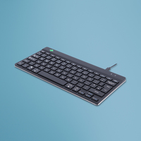 R-Go Tools Ergonomische Tastatur R-Go Compact Break, kompakte Tastatur - RGOCOUKWDBL