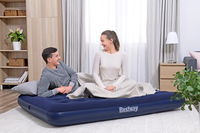 Bestway Matelas gonflable 2 places avec pompe électrique externe 191 x 137 x 22 cm