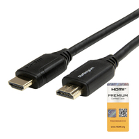 StarTech.com 3ft (1m) Premium Certified HDMI 2.0 Cable with Ethernet, High  ...
