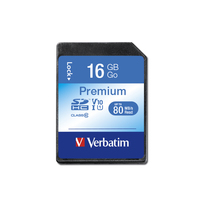 Verbatim Premium 16 GB SDHC Klasse 10 - 43962