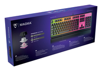 Turtle Beach Magma Membrane RGB Gaming Keyboard avec touches en membrane, Anti-Ghosting avancé, Technologie Easy-Shift, Eclairage RGB personnalisable, Repose-paume détachable - Noir