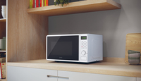 Candy Idea CMWA20SDLWLI Pose Libre, Micro-ondes solo, 20 litres, Blanc, L x P x A (mm) 451x329x258