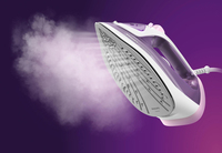Philips 3000 series DST3010/30 fer à repasser Fer à vapeur Semelle en céramique 2000 W Violet, Blanc