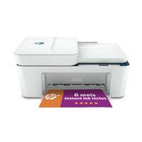 HP DeskJet Imprimante Tout-en-un HP 4130e, Couleur, Imprimante pour Domicile, Impression, copie, numérisation, envoi de télécopie mobile, Sans fil HP+ Éligibilité HP Instant Ink Imprimer depuis un téléphone ou une tablette Numériser vers PDF