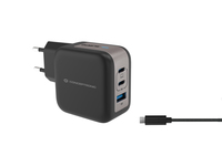 4015867236512 - 3-Port 67W GaN USB-PD-Ladegerät mit USB-C-Ladekabel USB-C x 2 USB-A x 1 QC 30 PPS