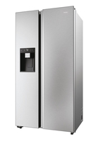 Haier SBS 90 Serie 5 HSW59F18EIMM frigo américain Pose libre 601 L E Platine, Acier inoxydable