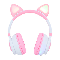 Vorago HPB-300-K audífono y auriculare Auriculares Inalámbrico Diadema Llamadas/Música USB Tipo C Bluetooth Rosa, Blanco