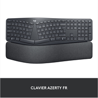 Logitech Ergo K860 clavier RF sans fil + Bluetooth Français Graphite