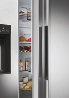 Haier SBS 90 Serie 5 HSW59F18EIMM frigo américain Pose libre 601 L E Platine, Acier inoxydable