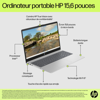 HP 15-fd0064nf Intel® Core™ i3 i3-N305 Ordinateur portable 39,6 cm (15.6&quot;) Full HD 8 Go DDR4-SDRAM 256 Go SSD Wi-Fi 6 (802.11ax) Windows 11 Home Gris