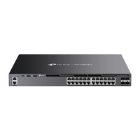 TP-Link Omada SG6428XHP dispositivo de redes Gestionado L3 Gigabit Ethernet (10/100/1000) Energía sobre Ethernet (PoE) 1U Negro