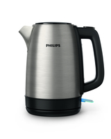 Philips Daily Collection Bouilloire, Métal, couvercle à ressort, voyant, 1,7 l