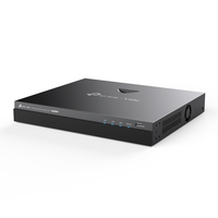 TP-Link VIGI NVR2016H-16P Enregistreur vidéo sur réseau Noir