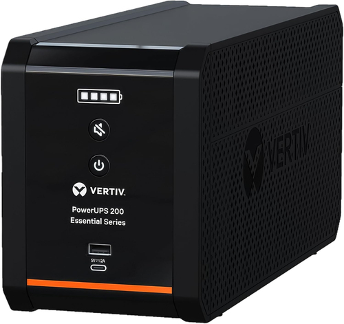 VERTIV POWERUPS 200 ESSENTIAL,800VA/450W, 120V LINE INTERACTIVE DESKTOP UPS