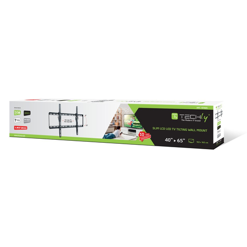 Techly wall mount voor LCD TV LED 40"-65" zwart, afbeelding 2