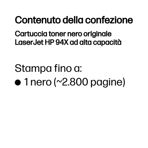 HP 94X – Toner nero originale