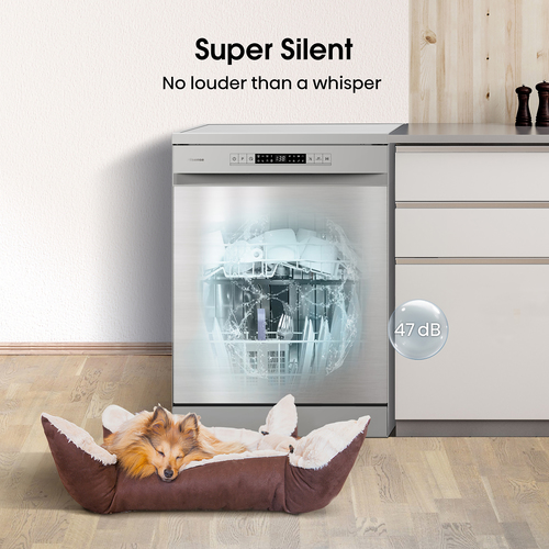 Hisense HS622E90XUK Full Size Dishwasher - Stainless Steel - E Rated, Stainless Steel - image 6