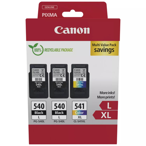 Canon PG-540L x2/CL-541XL Inkjet Cartridge Multi Pack Black/Colour - image 1