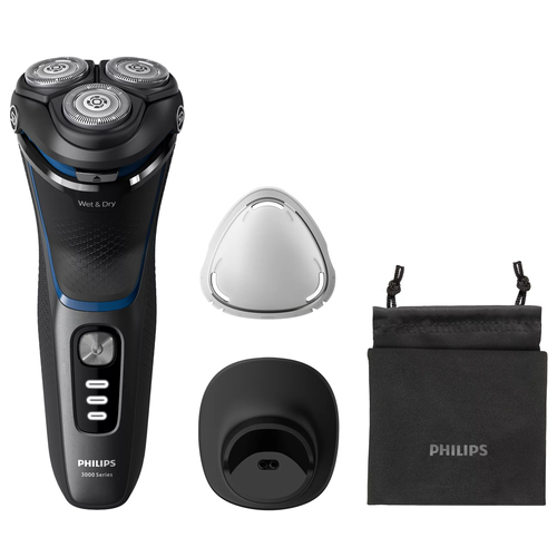 Philips S3344/13 men's shaver Rotation shaver Trimmer Black, Blue