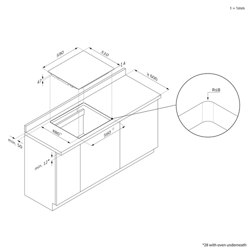 Candy Idea CHW6BRWW White Built-in – image 5