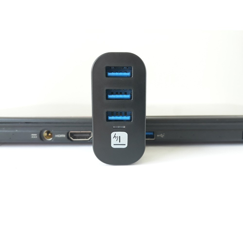 Techly 180° Drehbarer Hub 3*USB 3.0 met Kabel, afbeelding 3
