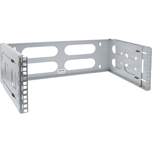 InLine 19" foldable rack, 4U, 24-40cm depth, grey