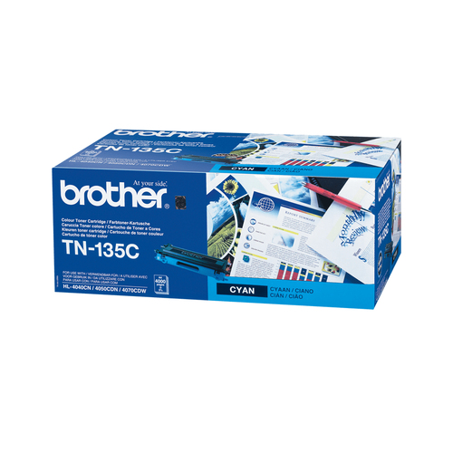 Original Brother TN-135C Cyan Toner Cartridge - image 2