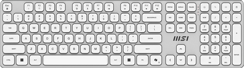 MSI FORGE K210 W COMBO WHITE US клавиатура Мышь входит в комплектацию Дом/офис USB QWERTY Американский английский Белый
