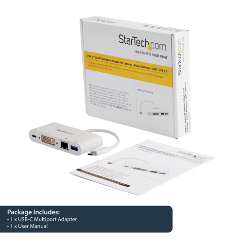 StarTech.com USB C Multiport Adapter - USB-C to DVI-D (Digital) Video Adapter with – image 7