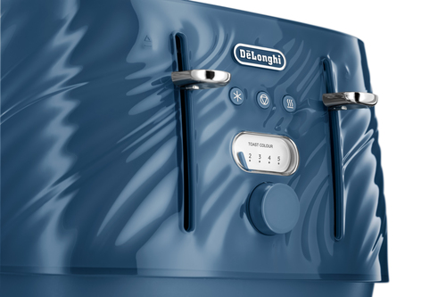 Delonghi Ballerina Seta 4 Slot Toaster Silk Blue - Blue - image 7