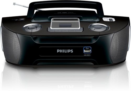 Philips AZ1834/73 garso kolonėlių komplektas namams 2 W Juoda