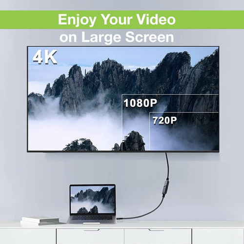 Techly HDMI 4K 60Hz High Speed mit Ethernet, schwarz, 7,5m, afbeelding 5