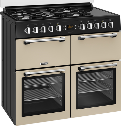 Leisure Chefmaster CC100F521C 100 cm Dual Fuel Range Cooker - Cream & Black, Cream - image 3