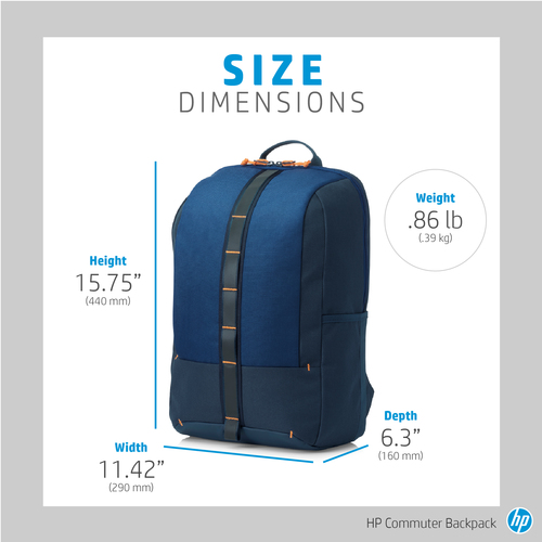 HP 5EE92AA 39.6 cm (15.6") Backpack Blue – image 4