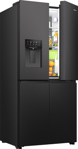 Hisense PureFlat Slim RQ5P470SYFD Fridge Freezer - Black - image 2