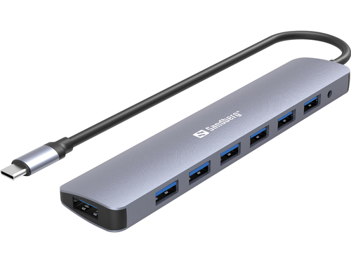 Sandberg USB-C to 7 x USB 3.0 Hub – image 1
