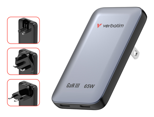 Verbatim Essentials Slim GaN Wall Charger – image 2