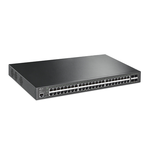 TP-Link JetStream TL-SG3452XP сетевой коммутатор Управляемый L2+ Gigabit Ethernet (10/100/1000) Питание по Ethernet (PoE) 1U Черный