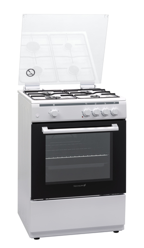 Techlife TLCK66FGGEB cooker Freestanding cooker Gas White