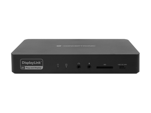CONCEPTRONIC Dock 17-in-1 USB-C->HDMI,DP 4K/60Hz,GbE,USB-C, afbeelding 2