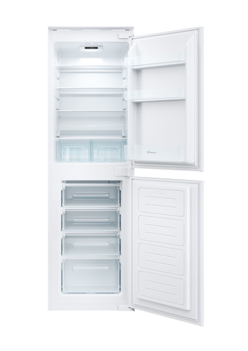 Candy CB50S518EK 177cm 50/50 Integrated Fridge Freezer with Sliding Door Hinge - White - E Rated, White - image 1