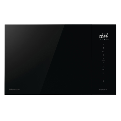 Hisense Hi6 BlackLine BIM325GI63DBGUK 25 Litre 39cm High, Built In Small Microwave With Grill - Jet Black, Black - image 2