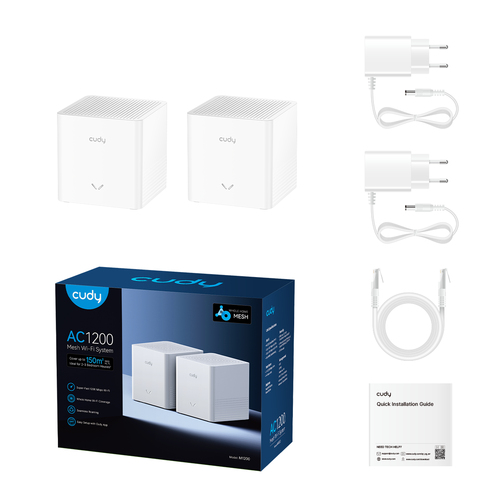 Cudy AC1200 Mesh Wi-Fi System (2-Pack) mesh router, afbeelding 4