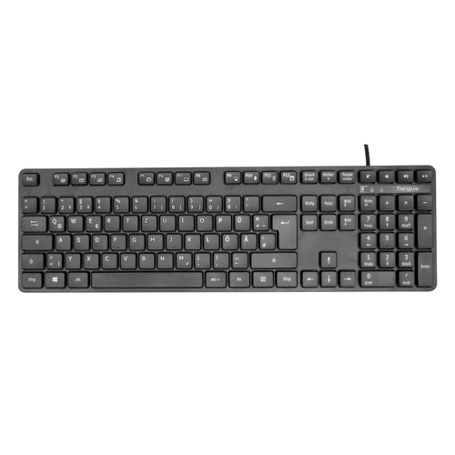 Targus AKB30DE клавиатура Дома USB QWERTZ Немецкий Черный