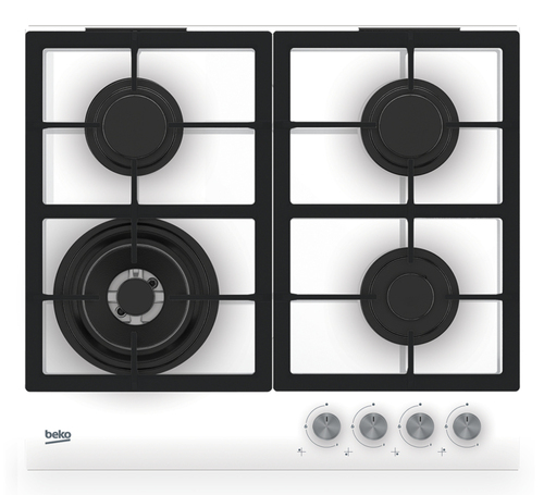 HILW 64225 SW Blanco Integrado 60 cm Encimera de gas 4 zona s
