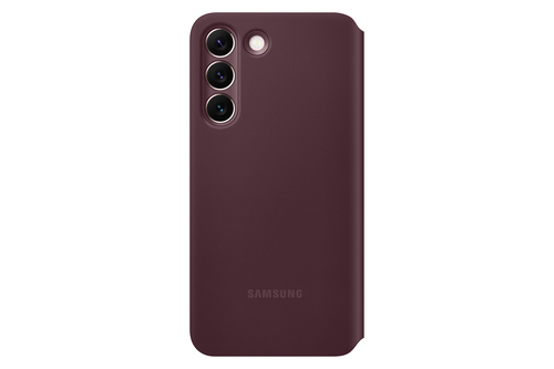 Samsung Galaxy S22 Smart Clear View Cover Burgundy – image 2