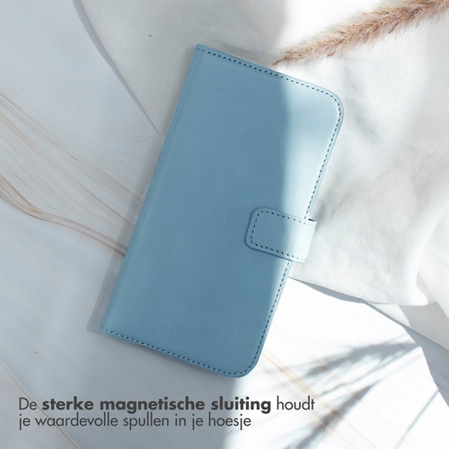 Selencia Echt Lederen Bookcase Samsung Galaxy S24 - Air Blue, afbeelding 6