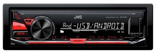JVC KD-X130 car media receiver Black