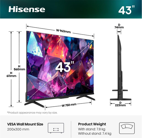 Hisense QLED 43 Zoll E79S PRO (2026) – Foto 2 von 10